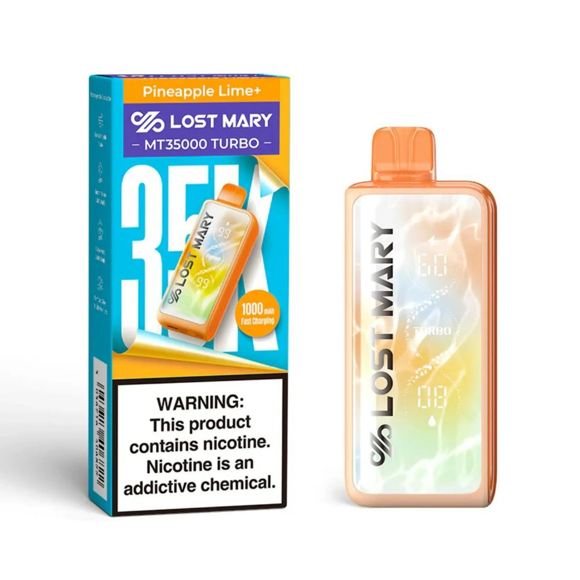 [Vape Lost Mary Turbo 35000 Puffs-Lost Mary - 35000 - Watermelon Ice] Vape Desechable Lost Mary Turbo 35000 Puffs (Watermelon Ice)
