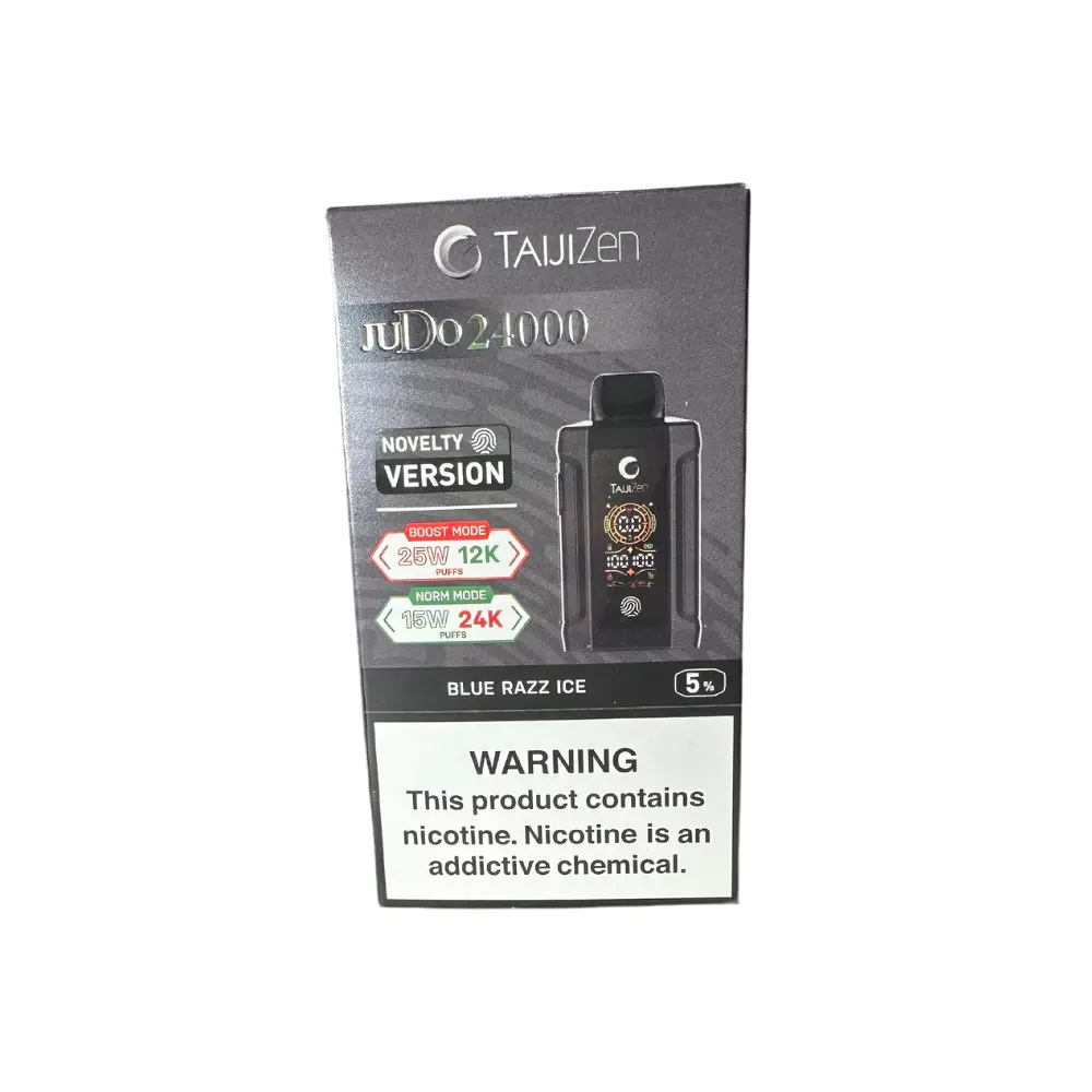 [Taijizen Judo 24K Puffs Desechable-Taijizen - 24000 - Blue Razz Ice] Taijizen Judo 24K Puffs Desechable (Blue Razz Ice)