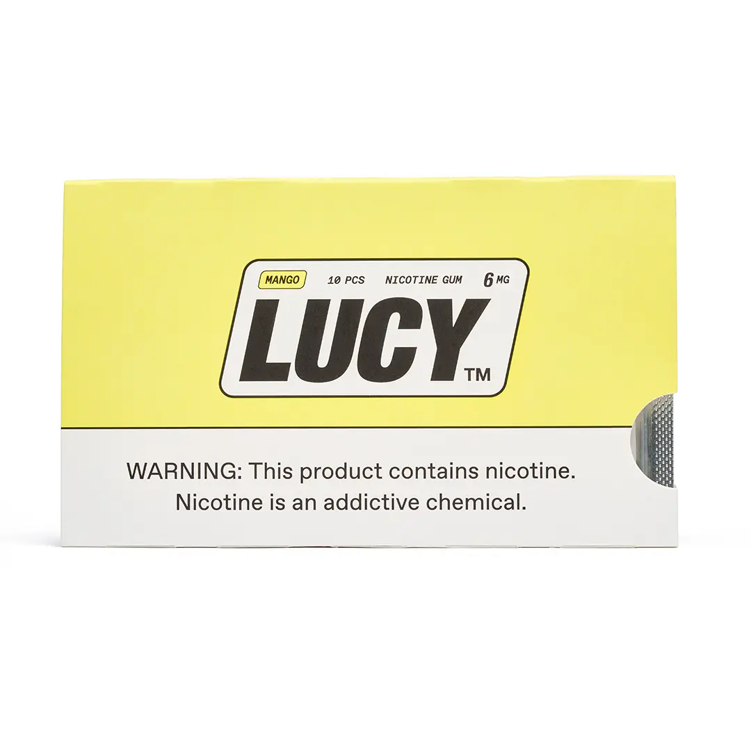 [Chicle de Nicotina Lucy - 10 Unidades-Lucy - Mango - 4mg] Lucy Chicle de Nicotina x10 (Mango, 4mg)